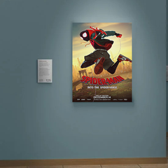 Spiderman Into The Spider-Verse Canvas Print | Miles Morales Art Print | Home Decor Wall Hanging | Film Fan Gift | Peter Parker Design | Spider-Gwen Poster