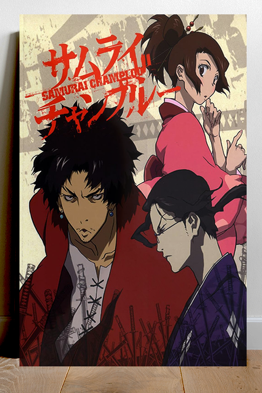 Samurai Champloo Poster - Mugen & Jin | TV Show Fan Art Print | Hip Hop Samurai Design