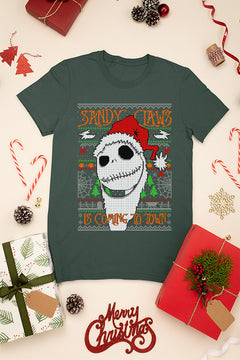 UGLY Nightmare Before Christmas Sandy Claws Jack | Vintage Christmas Ugly Design | Retro Holiday Apparel |