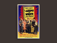 The Grapes of Wrath Canvas Print | Classic Film Design | Henry Fonda Art Print