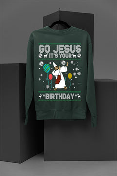 "Holy Night" Jesus Birthday Christmas Sweatshirt | Retro | Nativity Scene | Bethlehem |