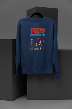 Kiss Live At Budokan 1988 | Rock Band Sweatshirt | Vintage Kiss Concert Style | 80s Glam Rock Fashion | Retro Music Fan Apparel