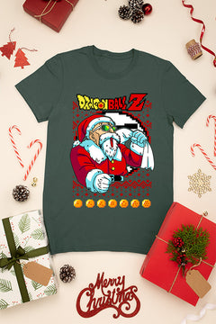 UGLY Roshi Christmas Chaos | Dragon Ball Z Santa Shirt | Festive Anime Wear | Retro Anime