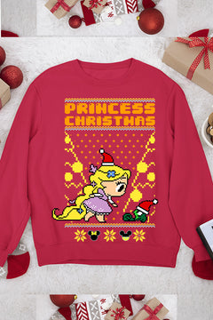 UGLY Christmas Princess | Retro Ugly Christmas Sweater | Vintage Christmas Princess Sweatshirt | Nost