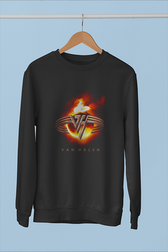 Van Halen | Vintage Rock Band Sweatshirt | 80s Iconic Design | Retro Rock Fashion | Eddie Van Halen Tribute | Classic Rock Apparel | Music Lover Gift | David Lee Roth Era Style | Hard Rock Fan Merch | Guitar Hero Attire