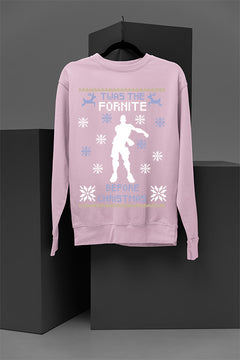Twas The Fortnite Before Christmas Dance Pose | Festive Gaming Sweatshirt | Holiday Gamer Tee
