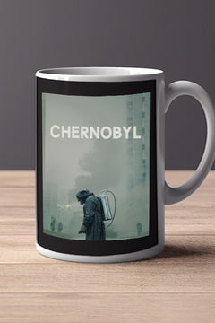 Chernobyl 11oz Mug Stellan Skarsgård Jared Harris Emily Watson TV Show Chernobyl Poster Design | Pripyat Tribute | Radiation Disaster Souvenir