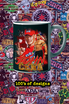JOHN CENA 11oz Mug Pro Wrestling Superstar Collectible Gift Merchandise | WWE Wrestling Fan Gift | John Cena Fan Art Tribute Mug