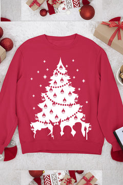 UGLY Pokemon Christmas Tree Design | Festive Christmas Sweatshirt | Pikachu Holiday Cheer | Retro Nintendo Christmas