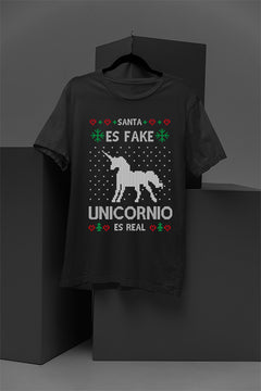 UGLY "Santa is Fake Unicorns are Real" Christmas T-shirt | Holiday Fashion | Trend