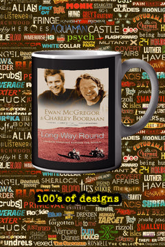 Long Way Round 11oz Mug | Ewan McGregor Design | TV Show Poster Merchandise