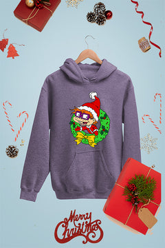 KIDS UGLY Rugrats Chuckie Christmas Delight Hoodie | 90s Nost
