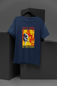 Guns N' Roses Use Your Illusion | Vintage Rock Band Tee | 90s Retro Graphic T-Shirt | Hair Metal Music Merch | Slash Axl Rose Fans | Grunge Concert Style