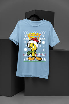UGLY Tweety Festive Folly Christmas T-Shirt | Looney Tunes Retro Cartoon | N