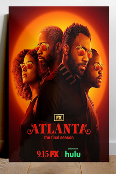 Atlanta paper poster Donald Glover | TV show wall art | Premium Gloss print | Atlanta series fan poster | Paper decor for home | Unique Atlanta design | Hip TV show memorabilia