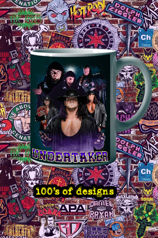 Undertaker 11oz Mug | Pro Wrestling | WWE Superstar | Collector's Item | Wrestling Fan Gift | Coffee Mug | Unique Design | Merchandise | Etsy Shopify