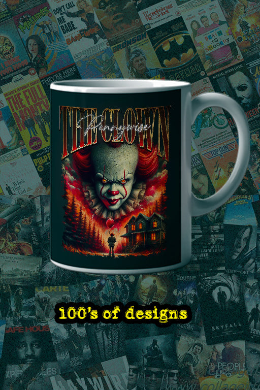 Halloween Pennywise Horror Film 11oz Mug | Clown Design | Scary Movie Fan | Pop Culture Kitchenware