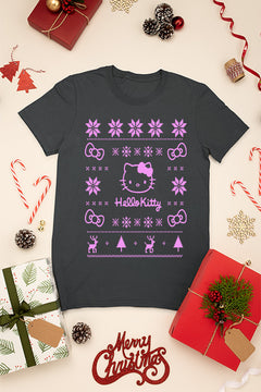 KIDS UGLY: Hello Kitty Retro Christmas | Cute Kittens | Kids Festive T-shirt