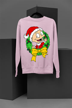 UGLY Vintage Retro Rugrats Tommy Christmas Sweatshirt | 90s Cartoon Holiday Tee | Hipster