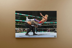 Wrestlemania 40 Canvas Print | Roman Reigns | Cody Rhodes | Power Bomb Design