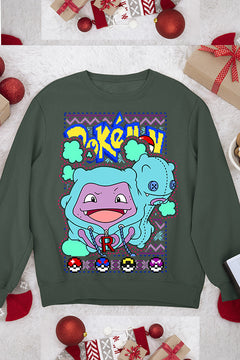 UGLY Koffing Christmas Cheer Sweatshirt | Vintage Kanto Villain | Retro Team Rocket Style