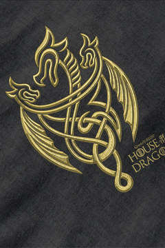 House of The Dragon Gold Three Dragon T-Shirt | Game of Thrones Inspired Graphic Tee | Three Dragon Emblem Shirt | Khaleesi Inspired Clothing | Dragon Symbol Tee