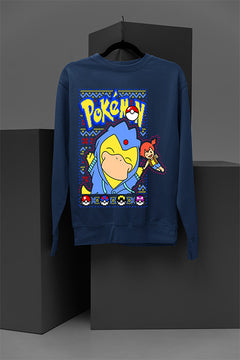 UGLY Psyduck Christmas Chaos | Psyduck Pokemon Retro | Ugly Christmas Sweatshirt | Vintage