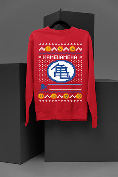 UGLY Dragon Ball Kamehameha Christmas Sweatshirt | Goku | Ugly Christmas Sweater