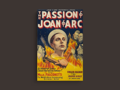 The Passion of Joan of Arc Canvas Print | Film | Joan of Arc Design | Actress Maria Falconetti