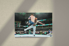 Wrestlemania 40 Canvas Print | The Rock And John Cena Rock Bottom Design | Wrestling Artwork | WWE Memorabilia | Living Room Decor | Sports Fan Gift