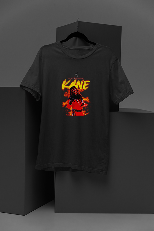 KANE WWE T-Shirt | Big Red Machine Merch | Attitude Era Collector's Item