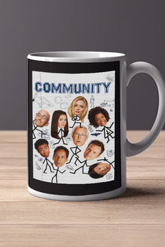 Community 11oz Mug | TV Show Poster Design | Joel McHale Mug