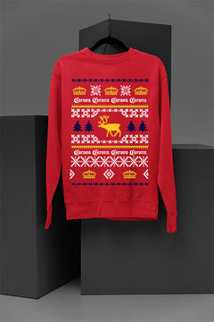 UGLY Corona Beer Christmas Chaos Sweatshirt | Festive Brews | Holiday Hoppy Happiness | Retro