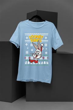 UGLY Retro Bugs Bunny Christmas T-Shirt | Looney Tunes Graphic Tee | Vintage Looney T