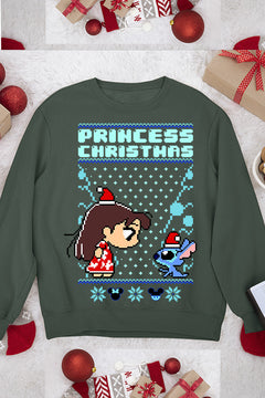UGLY Lilo and Stitch Christmas Chaos | Vintage Ugly Designs | Festive Stitch Holiday Sweatshirt