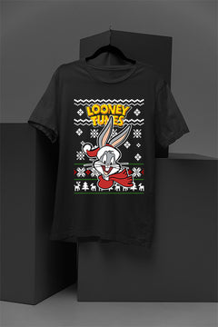 ULGY Bugs Bunny Retro Looney Tunes Christmas T-Shirt | Vintage Bugs Bunny | 90s