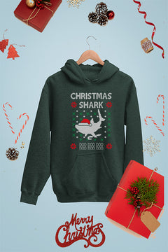 KIDS UGLY Christmas Shark | Kids Christmas Ugly Design Hoodie | Festive Holiday Apparel