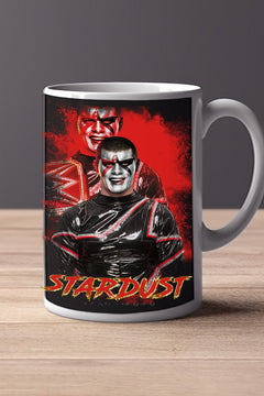 Stardust 11oz Mug Pro Wrestling Stardust Merchandise | Pro Wrestling Fan Gift | WWE Inspired Coffee Cup | Wrestling Stardust Design