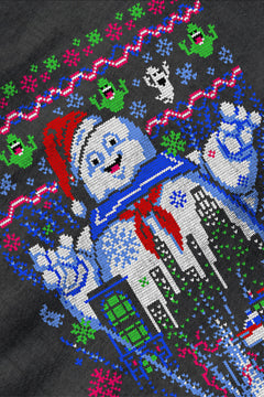 UGLY Marshmallow Man Mania | Ghostbusters Christmas Ugly Design | Retro 80s Icon