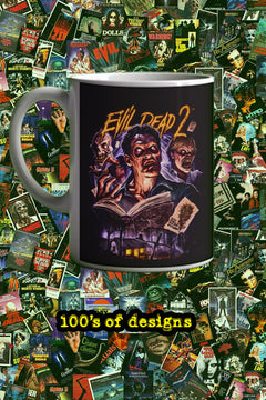 Halloween Evil Dead 2 11oz Mug | Horror Film | Evil Dead 2 Design | Horror Movie Merch | Spooky Coffee Cup | Retro Movie Poster Mug