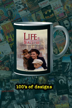 Life Is Beautiful 11oz Mug | Film Memorabilia Poster Design | Lead Actor's Name