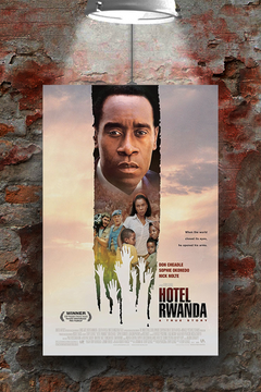 Hotel Rwanda Gloss Poster | Don Cheadle Wall Art | Film Memorabilia | Movie Poster Print