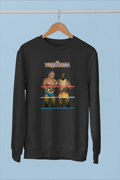 "Wrestlemania 1 Vintage Logo WWE Sweatshirt | Golden Era Wrestling Fan Apparel"