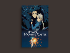 Howl's Moving Castle Canvas Print featuring Top Lead Actors Name | Film Art Design for Movie Lovers | Home Decor Gift for Movie Buffs