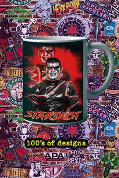 Stardust 11oz Mug Pro Wrestling Stardust Merchandise | Pro Wrestling Fan Gift | WWE Inspired Coffee Cup | Wrestling Stardust Design