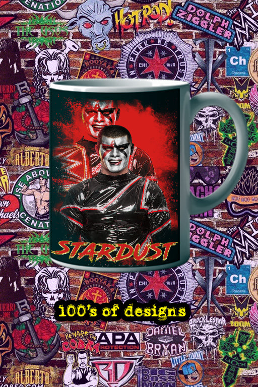 Stardust 11oz Mug Pro Wrestling Stardust Merchandise | Pro Wrestling Fan Gift | WWE Inspired Coffee Cup | Wrestling Stardust Design