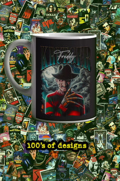 Halloween Freddy Krueger 11oz Mug | Horror Film Fan Gift | Scary Movie Coffee Cup | Nightmare on Elm Street Merchandise