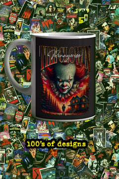 Halloween Pennywise Horror Film 11oz Mug | Clown Design | Scary Movie Fan | Pop Culture Kitchenware