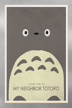 My Neighbour Totoro Gloss Poster Featuring Totoro and Satsuki | Film Fan Art Print | Movie Wall Decor