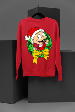 UGLY Vintage Retro Rugrats Tommy Christmas Sweatshirt | 90s Cartoon Holiday Tee | Hipster